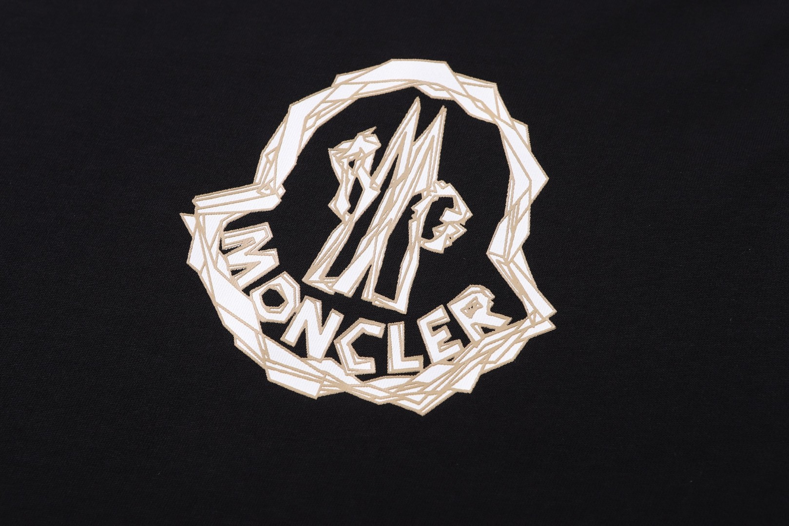 Moncler 蒙口 徽标胶浆印花 圆领短袖 T恤 夏季 白色 黑色 A0 K10918C0005289AJSF01