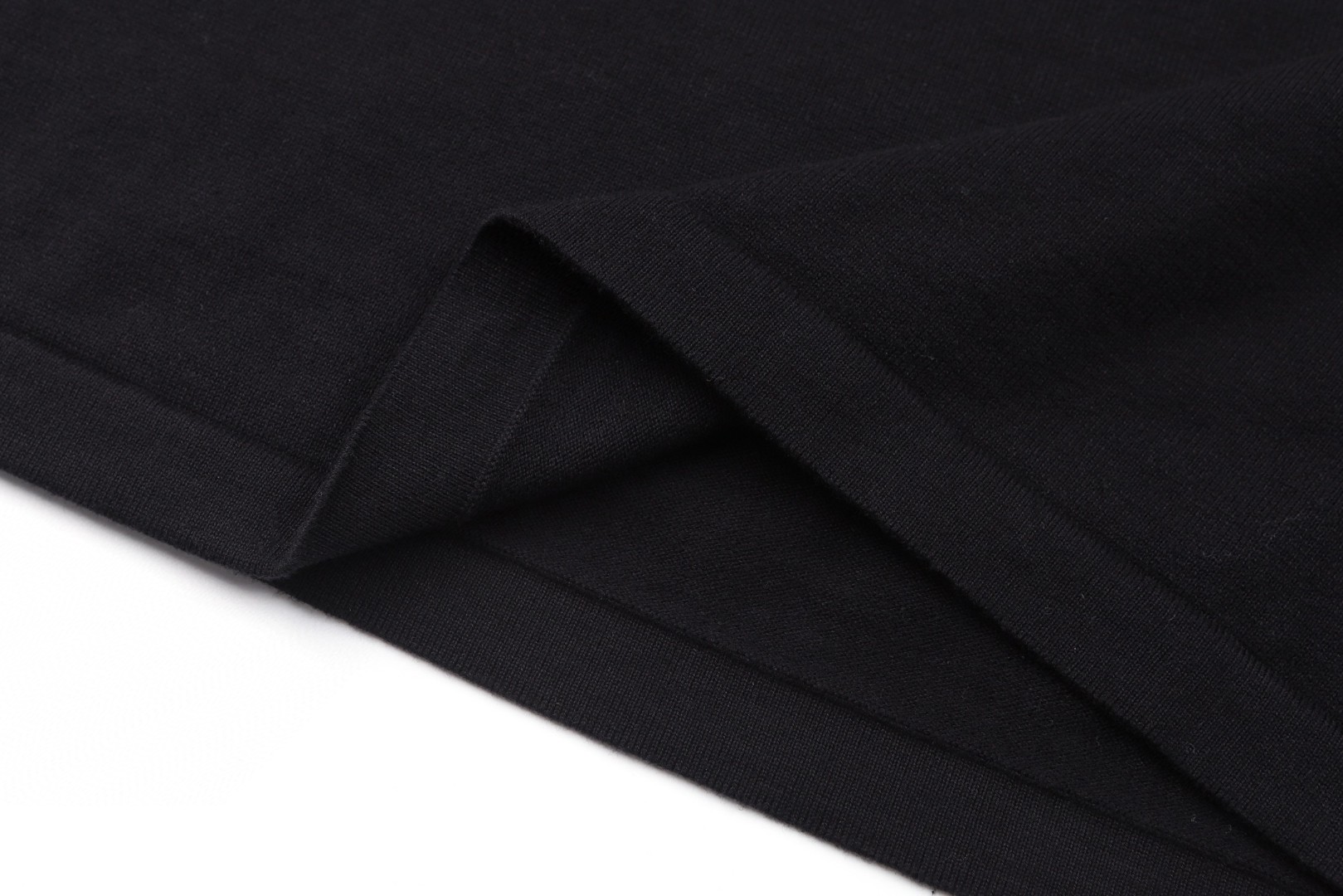 LOUIS VUITTON 路易威登 LV 蘑菇嵌花毛织短袖 夏季 T恤 黑色 A5 1AJBUX