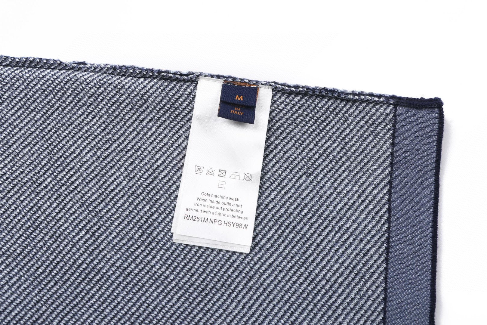 LOUIS VUITTON 路易威登 LV 马年限定 提花毛织短袖 夏季 T恤 蓝色 A5 1AJBVD