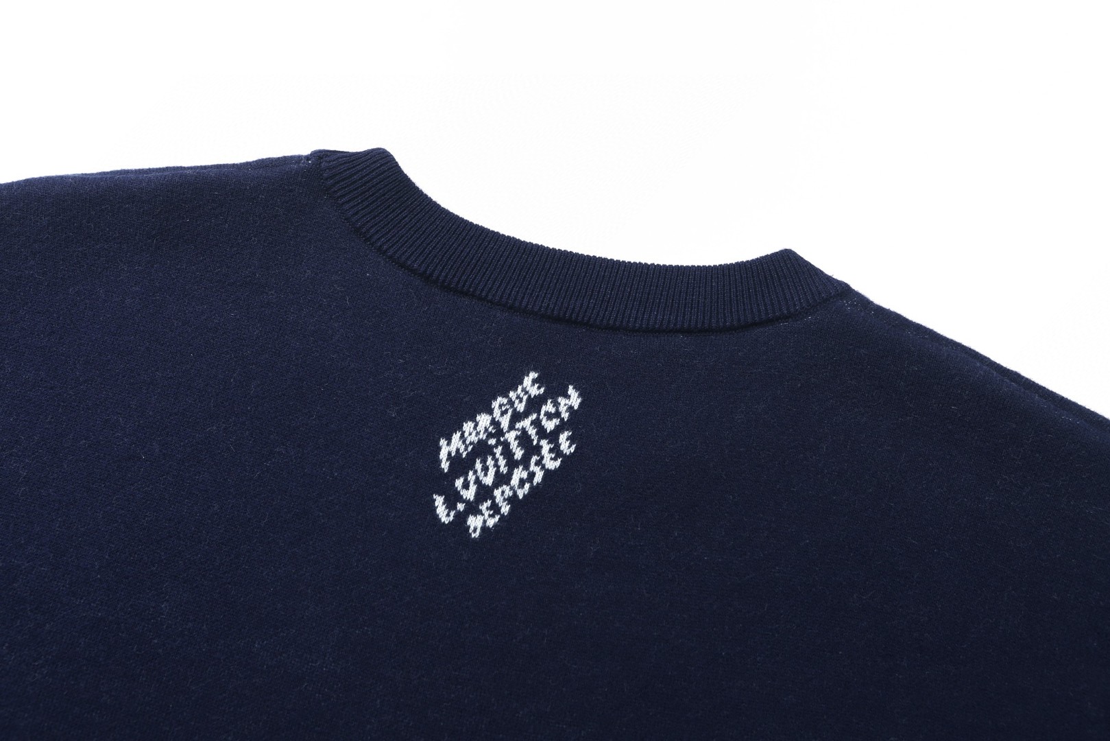 LOUIS VUITTON 路易威登 LV 马年限定 提花毛织短袖 夏季 T恤 蓝色 A5 1AJBVD