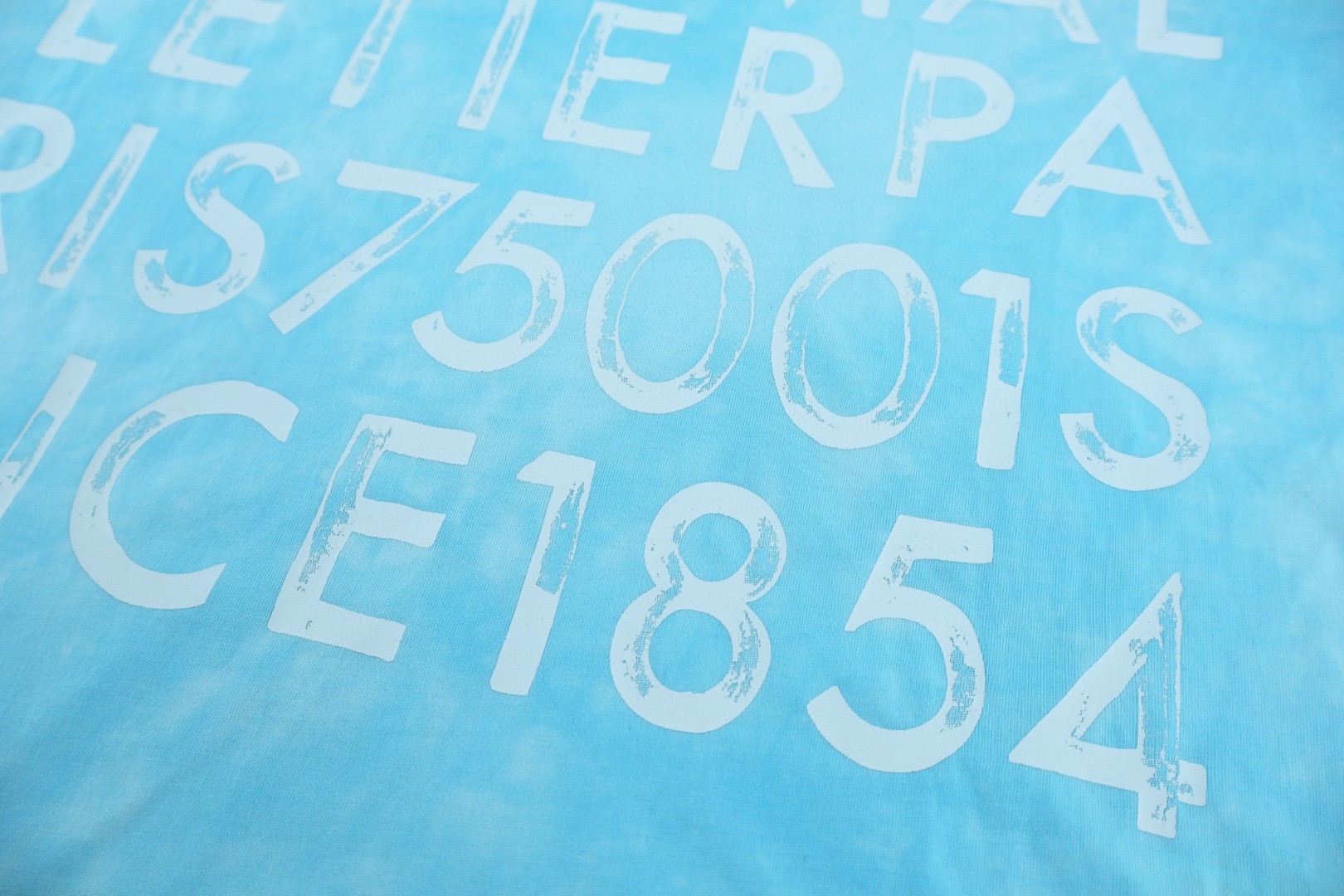 LOUIS VUITTON 路易威登 LV 1854扎染印花 短袖 夏季 T恤 蓝色 A0 1AJUCX