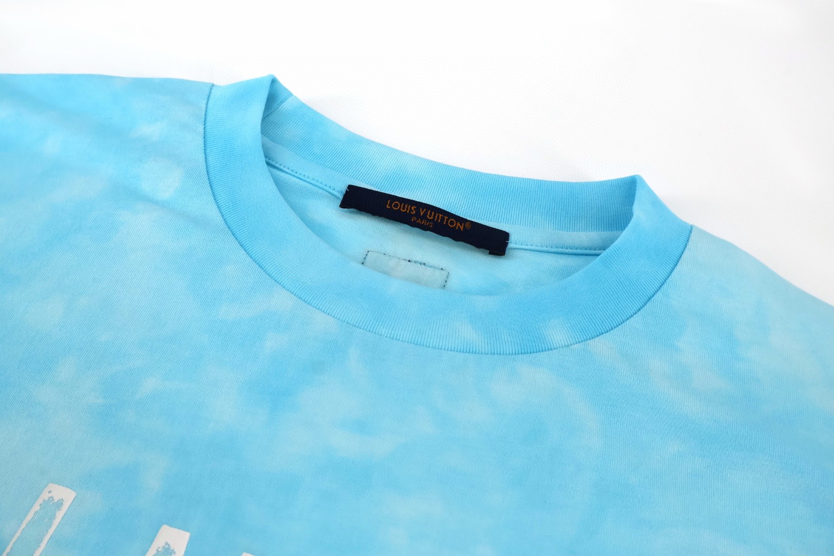 LOUIS VUITTON 路易威登 LV 1854扎染印花 短袖 夏季 T恤 蓝色 A0 1AJUCX