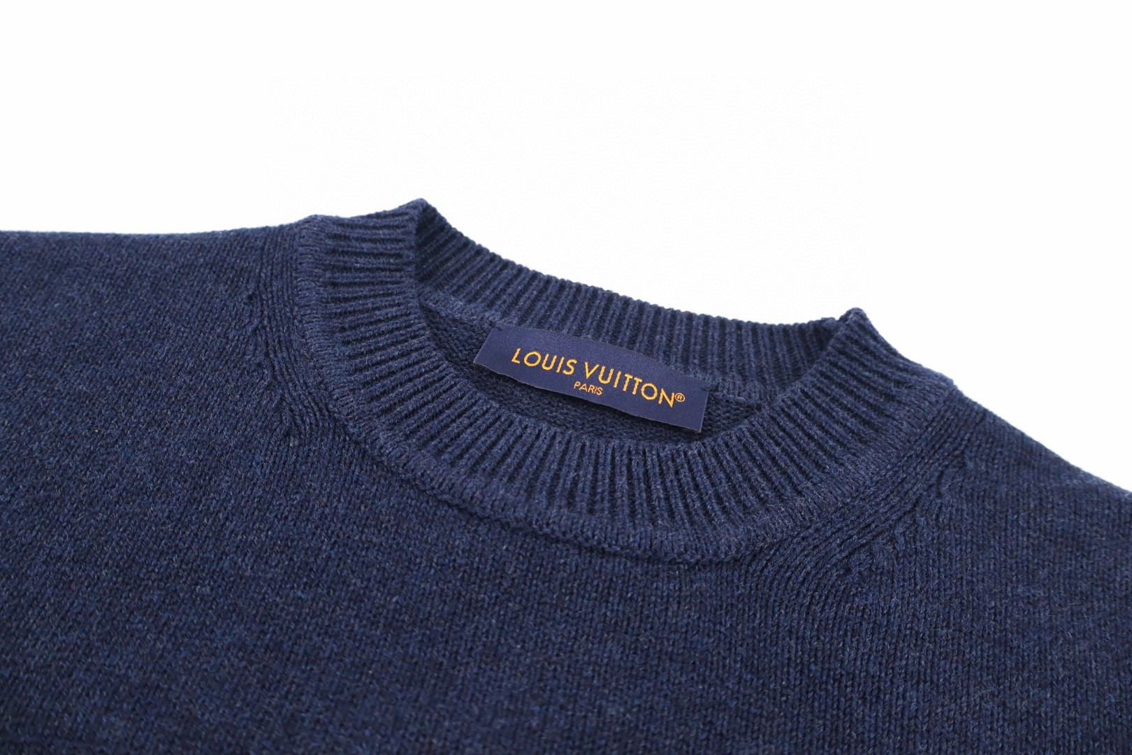 LOUIS VUITTON 路易威登 首尔限定 小狗嵌花针织毛衣 针织衫 外套 蓝色 B0 1AJCSG