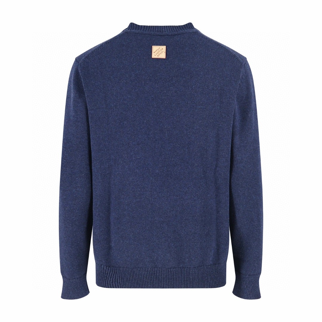 LOUIS VUITTON 路易威登 首尔限定 小狗嵌花针织毛衣 针织衫 外套 蓝色 B0 1AJCSG