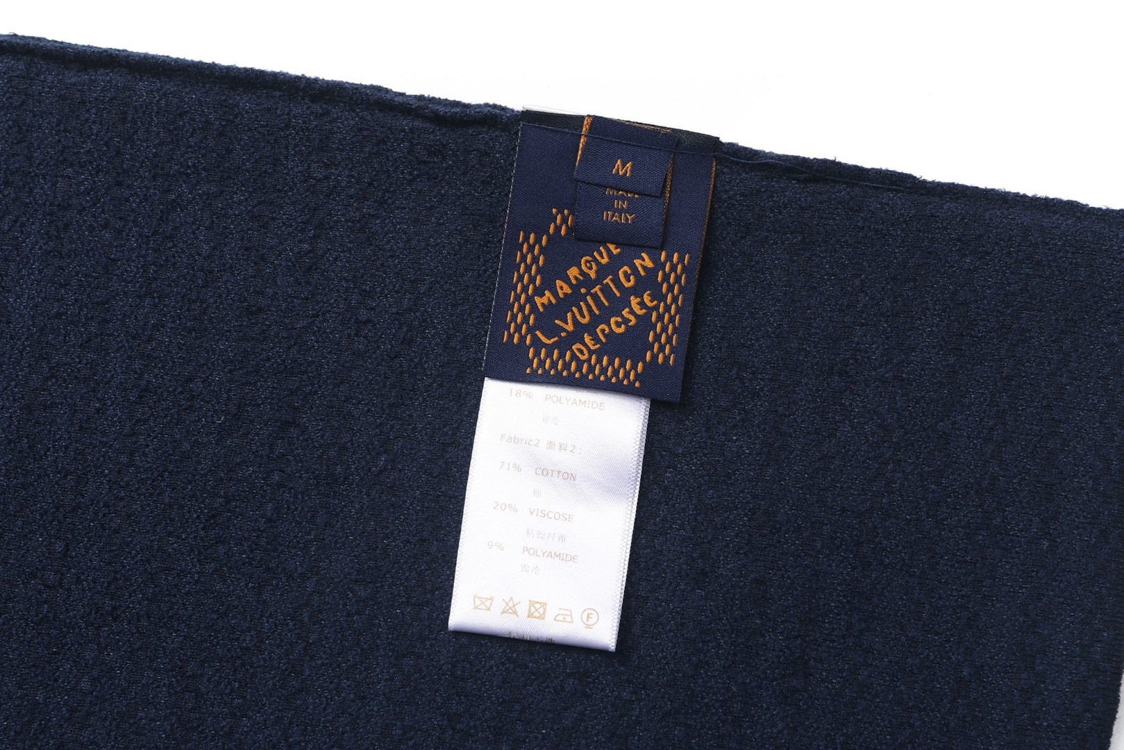 LOUIS VUITTON 路易威登 Nigo联名款 拼接提花毛织短袖 T恤 黑色 蓝色 A5 1AHCMQ