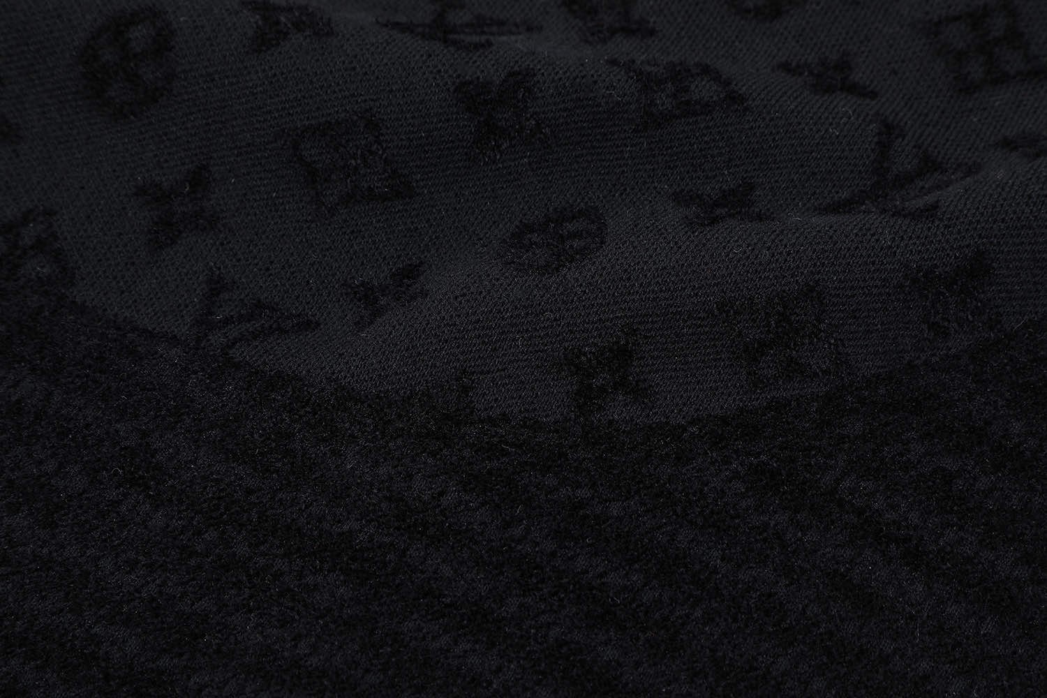 LOUIS VUITTON 路易威登 Nigo联名款 拼接提花毛织短袖 T恤 黑色 蓝色 A5 1AHCMQ