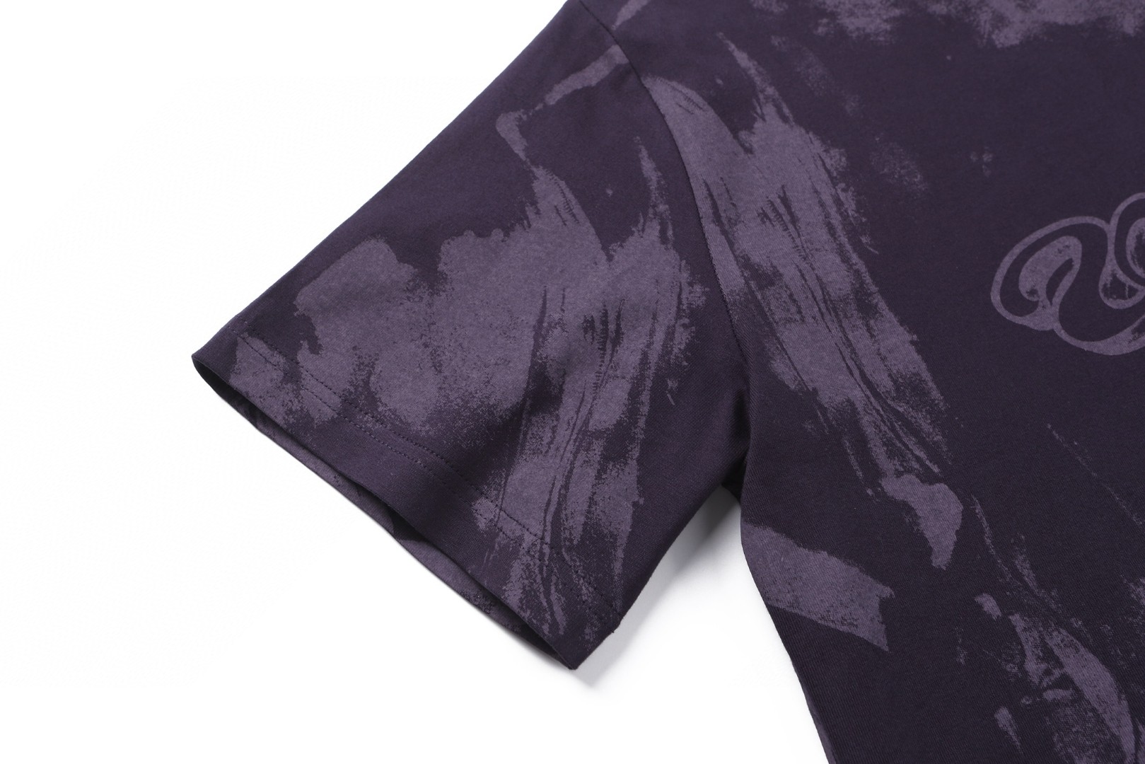 LOUIS VUITTON 路易威登 LV 叠印圆领错觉印花短袖 夏季 T恤 紫色 A0 1AJUDL