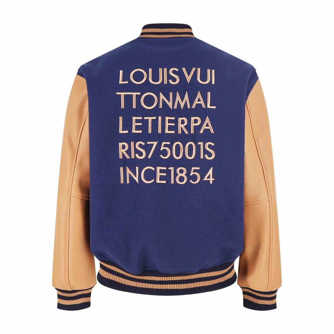 LOUIS VUITTON 路易威登 手工串珠烫钻拼皮棒球服夹克 外套 C0 1AJVKP