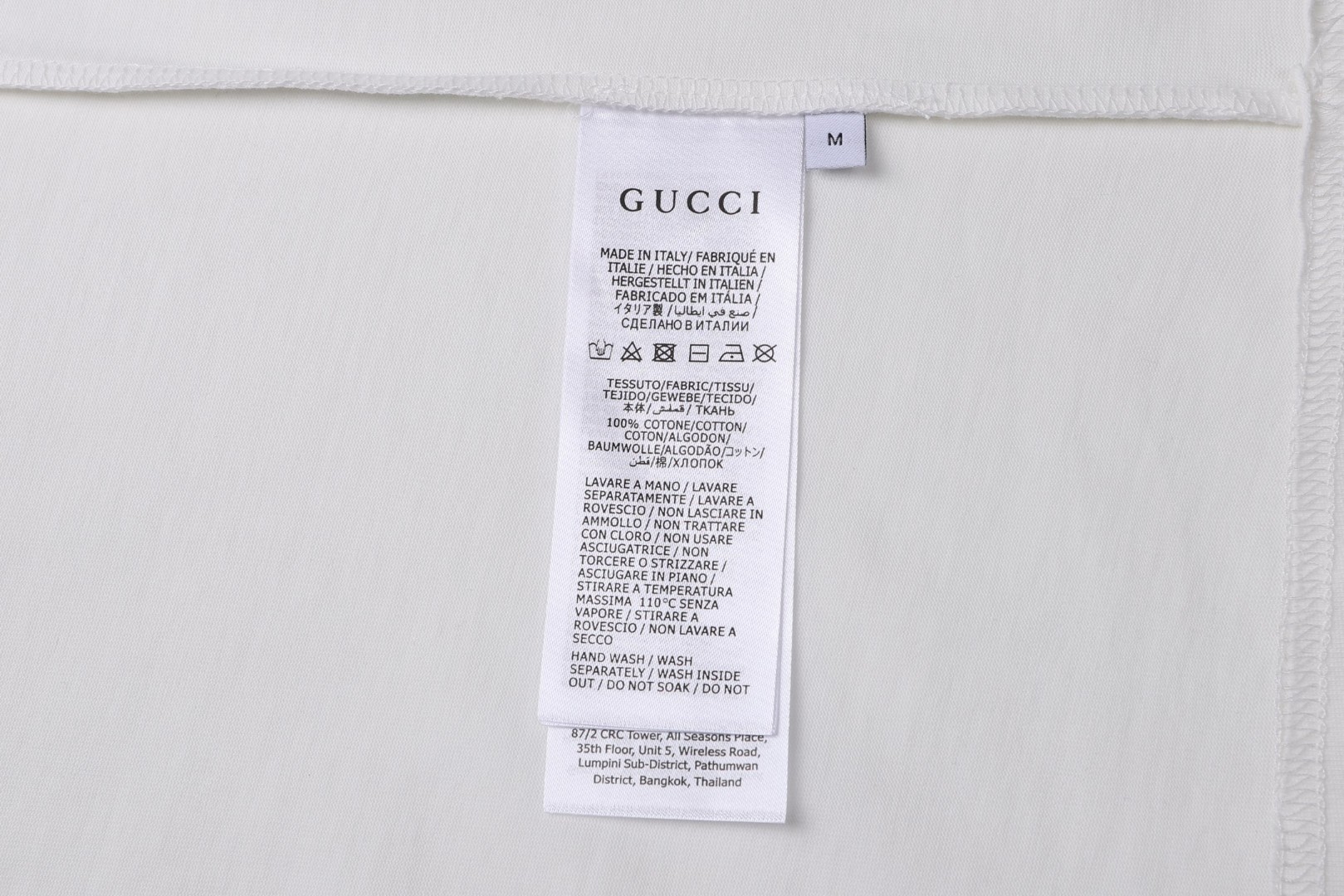 GUCCI 古驰 胶浆印花短袖 圆领 T恤 夏季 白色 A0 837959-XJHM3-9750