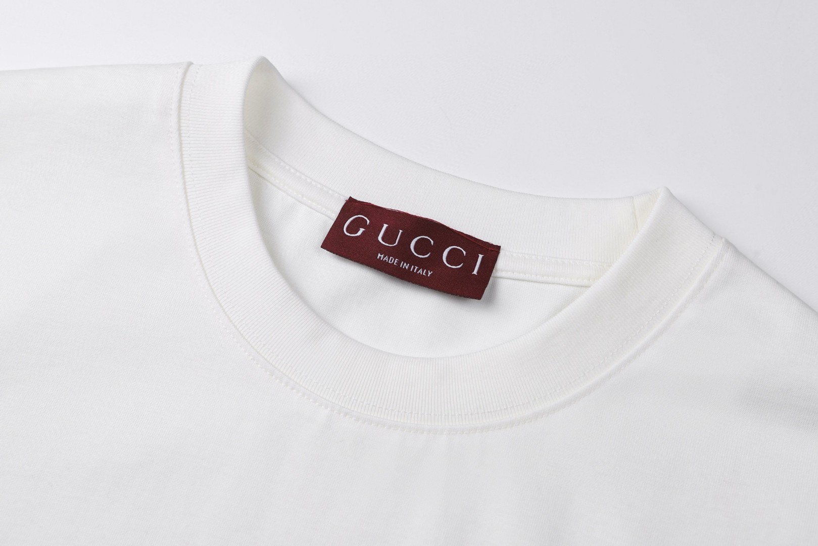 GUCCI 古驰 胶浆印花短袖 圆领 T恤 夏季 白色 A0 837959-XJHM3-9750