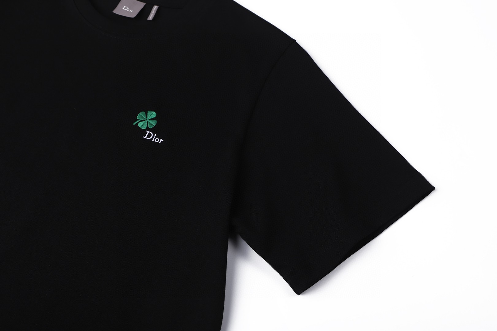 DIOR 迪奥 四叶草刺绣短袖 T恤 棉质夏季 黑色 A0 683J614A3036-C986