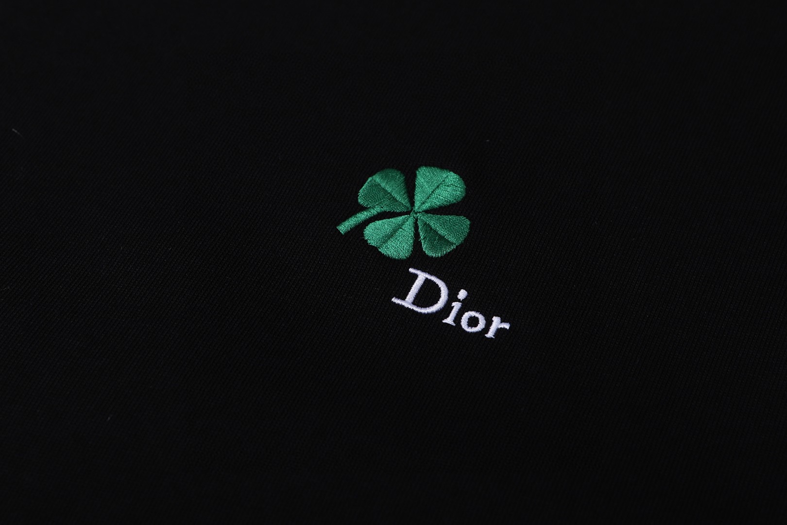 DIOR 迪奥 四叶草刺绣短袖 T恤 棉质夏季 黑色 A0 683J614A3036-C986