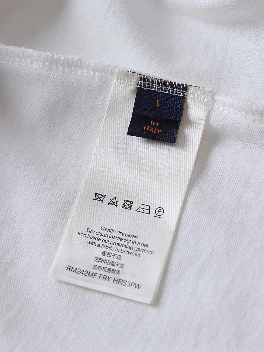 LOUIS VUITTON 路易威登 LV 发泡字母弹幕短袖 夏季 T恤 白色 A0 1A971X