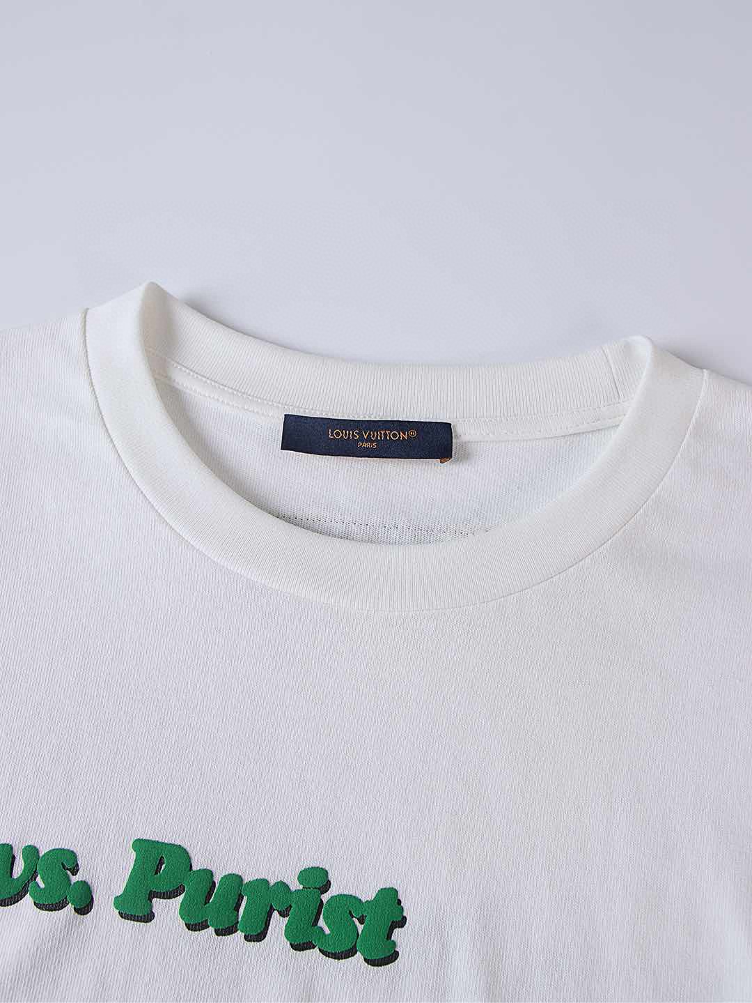 LOUIS VUITTON 路易威登 LV 发泡字母弹幕短袖 夏季 T恤 白色 A0 1A971X