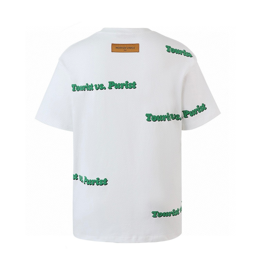 LOUIS VUITTON 路易威登 LV 发泡字母弹幕短袖 夏季 T恤 白色 A0 1A971X