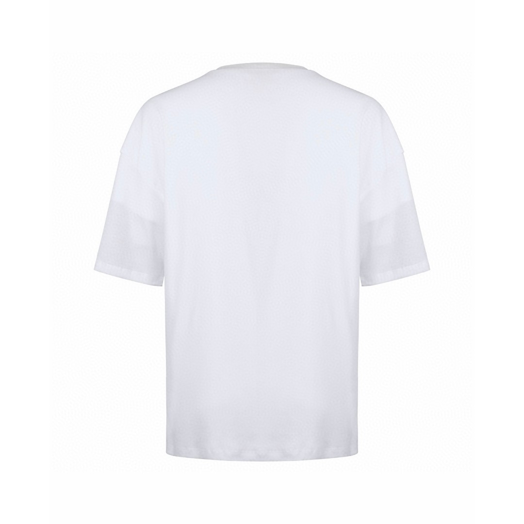 CELINE 赛琳 假两件胶浆印花双层 短袖 T恤 白色 A5 RX0DT0F17-01OB