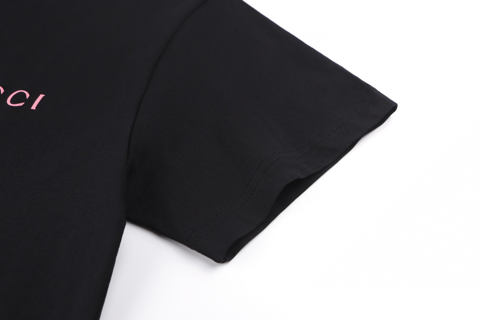 GUCCI 古驰 发泡印花logo圆领短袖T恤 夏季 黑色 A0 796395-XJG7W-1097