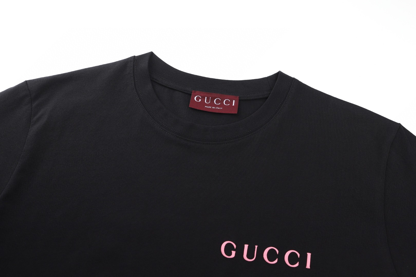 GUCCI 古驰 发泡印花logo圆领短袖T恤 夏季 黑色 A0 796395-XJG7W-1097