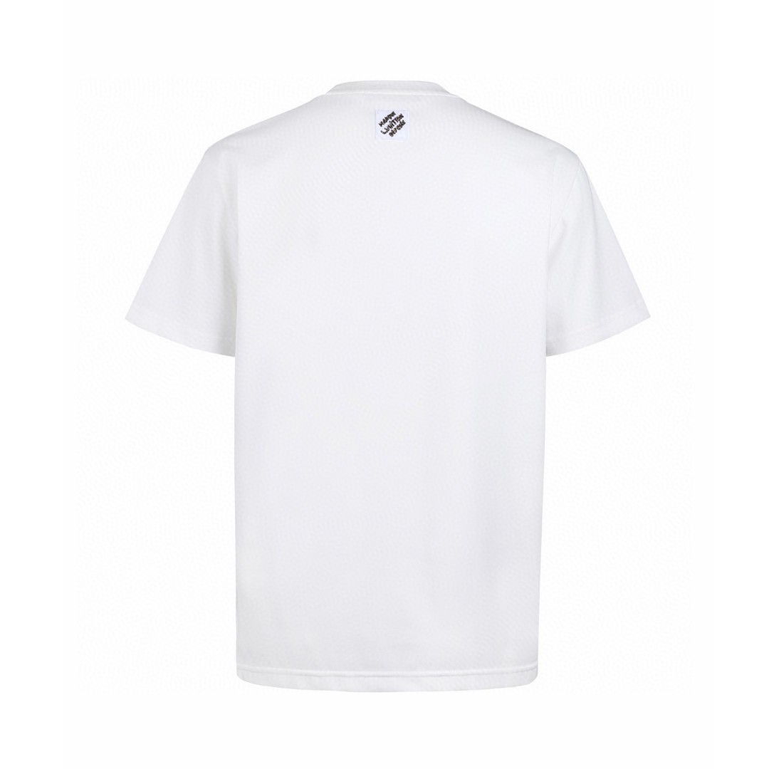 LOUIS VUITTON 亮片装饰标识 短袖 圆领 T 恤 上衣 夏款 白色 黑色 A0 81042341