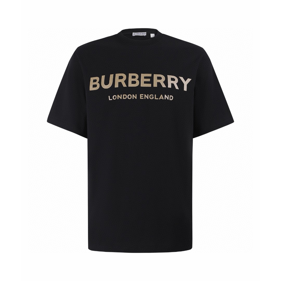 Burberry 巴宝莉字母印花圆领短袖 T恤 夏季 白色 黑色 A0 81042341