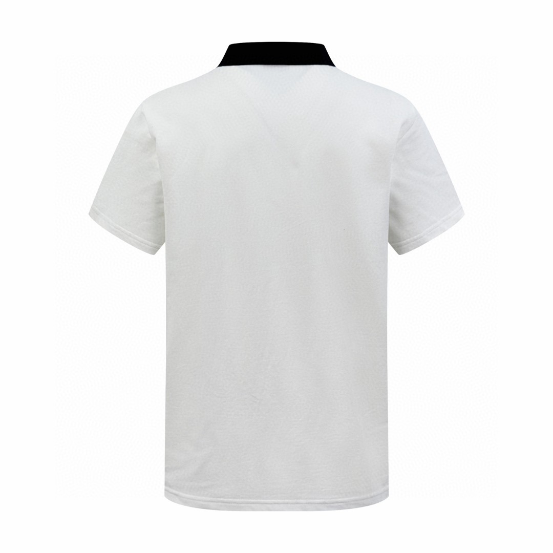 Moncler 蒙口 刺绣暗扣拼色Polo衫 短袖 T恤 夏季 白色 黑色 A0 L10918A0000389A16034