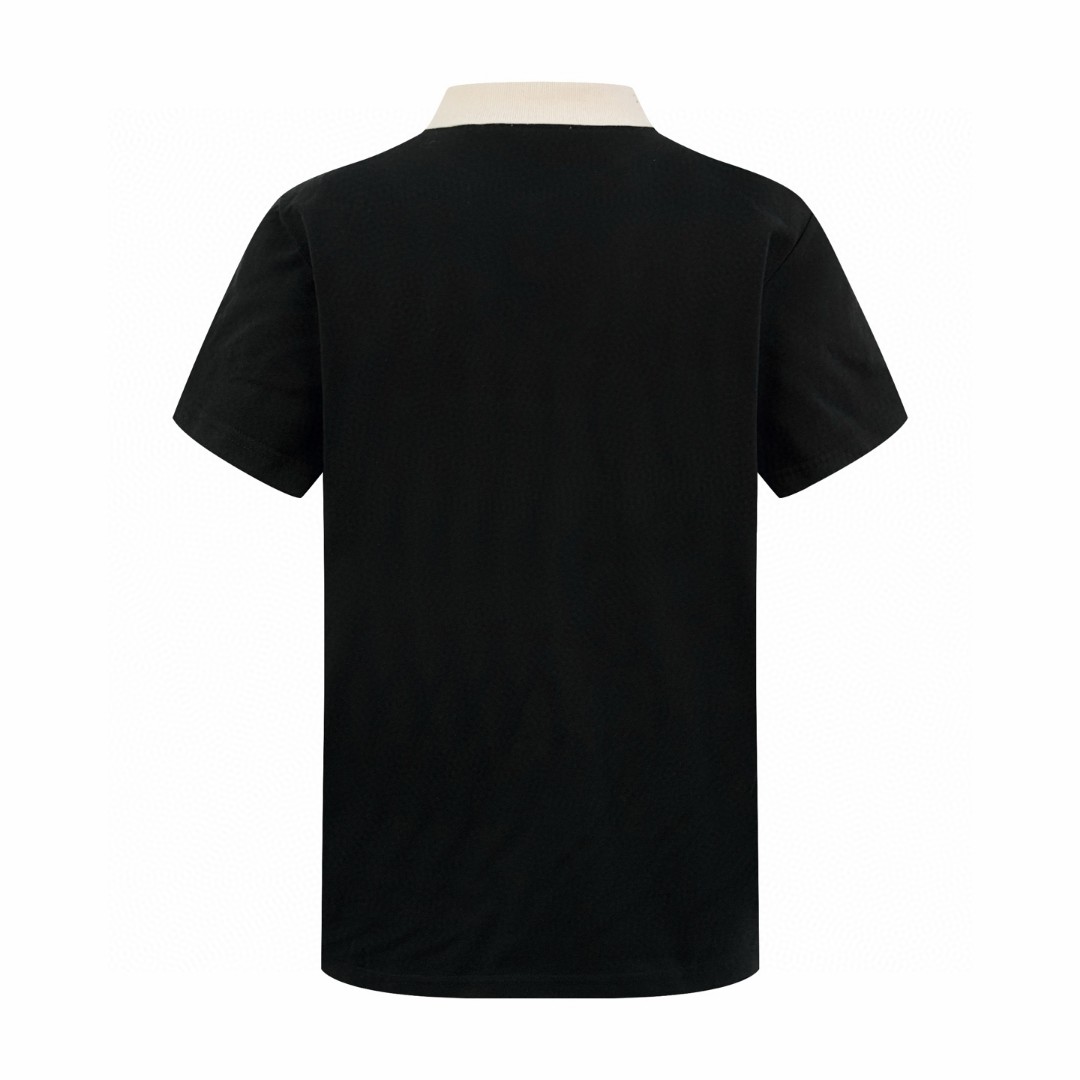 Moncler 蒙口 刺绣暗扣拼色Polo衫 短袖 T恤 夏季 白色 黑色 A0 L10918A0000389A16034