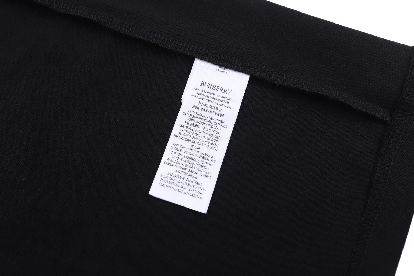 Burberry 巴宝莉 哥特式徽标刺绣圆领短袖 T恤 夏季 白色 黑色 A0 81160631