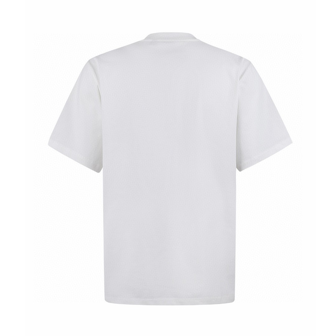 Burberry 巴宝莉 哥特式徽标刺绣圆领短袖 T恤 夏季 白色 黑色 A0 81160631