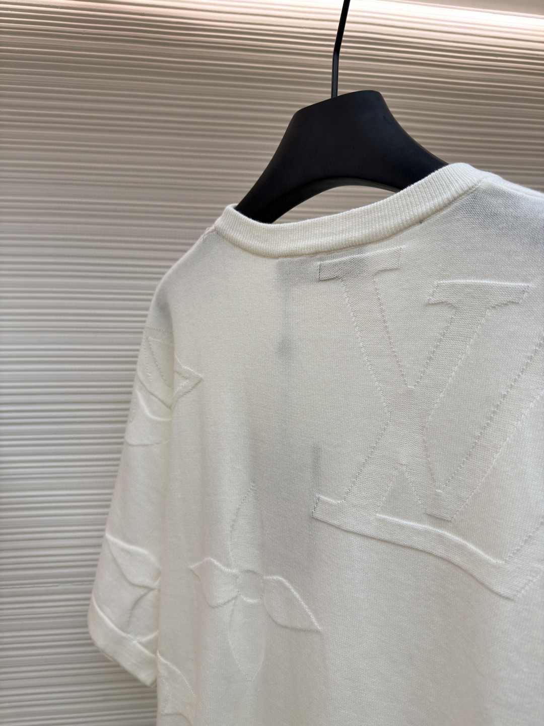 LOUIS VUITTON 路易威登 LV 四叶草毛织短袖 夏季 T恤 白色 黑色 A5 1AIWFP