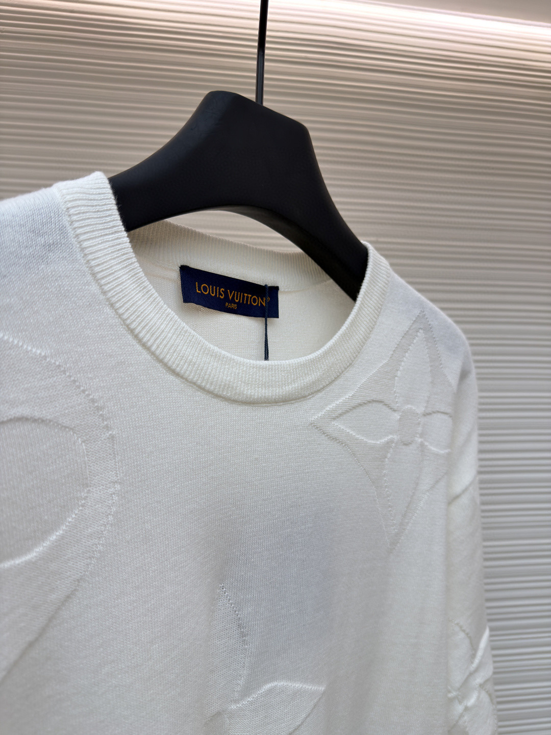 LOUIS VUITTON 路易威登 LV 四叶草毛织短袖 夏季 T恤 白色 黑色 A5 1AIWFP