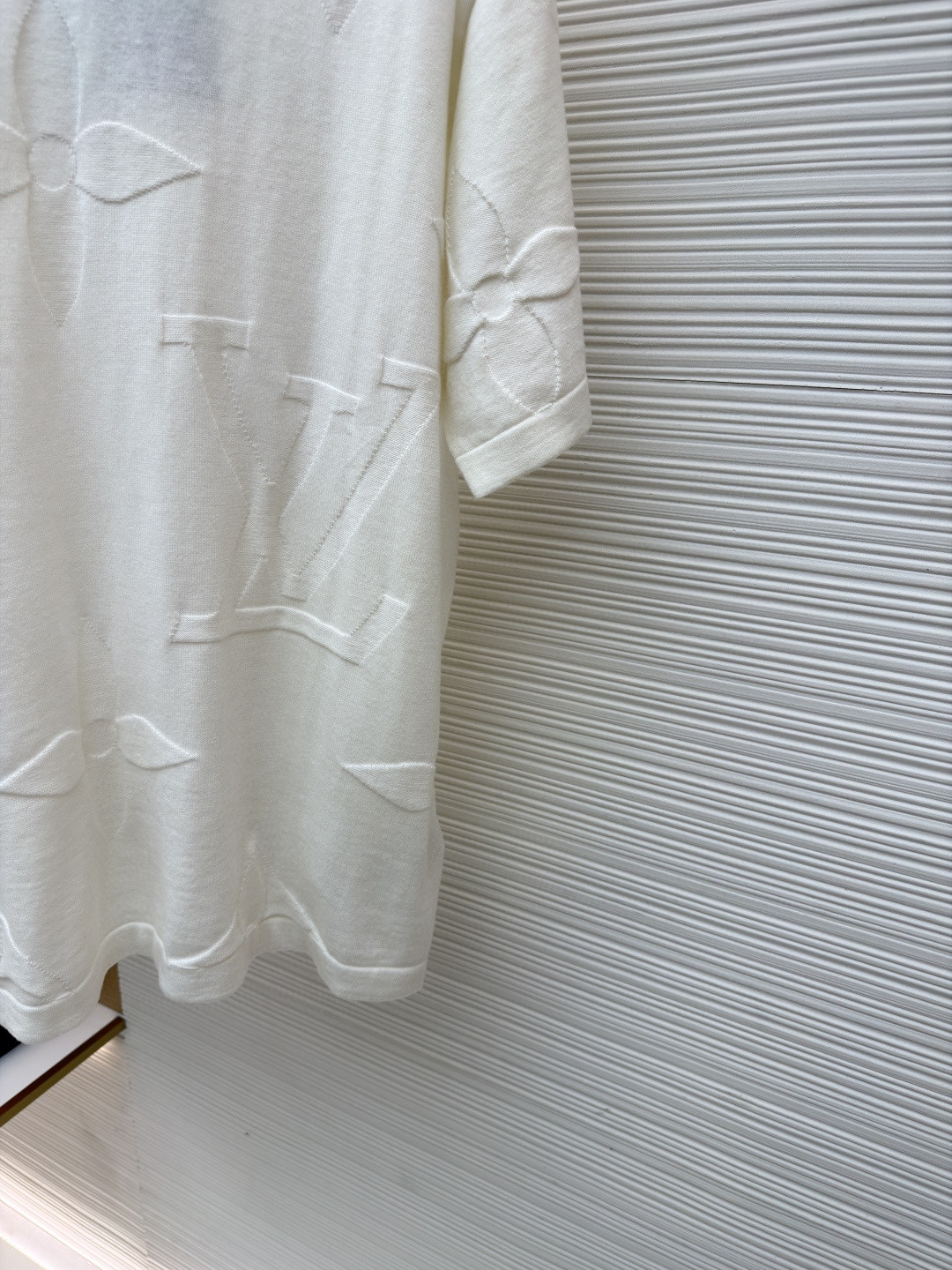 LOUIS VUITTON 路易威登 LV 四叶草毛织短袖 夏季 T恤 白色 黑色 A5 1AIWFP