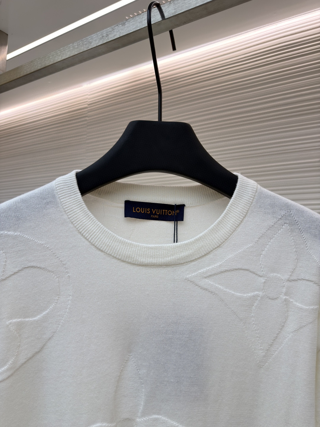 LOUIS VUITTON 路易威登 LV 四叶草毛织短袖 夏季 T恤 白色 黑色 A5 1AIWFP
