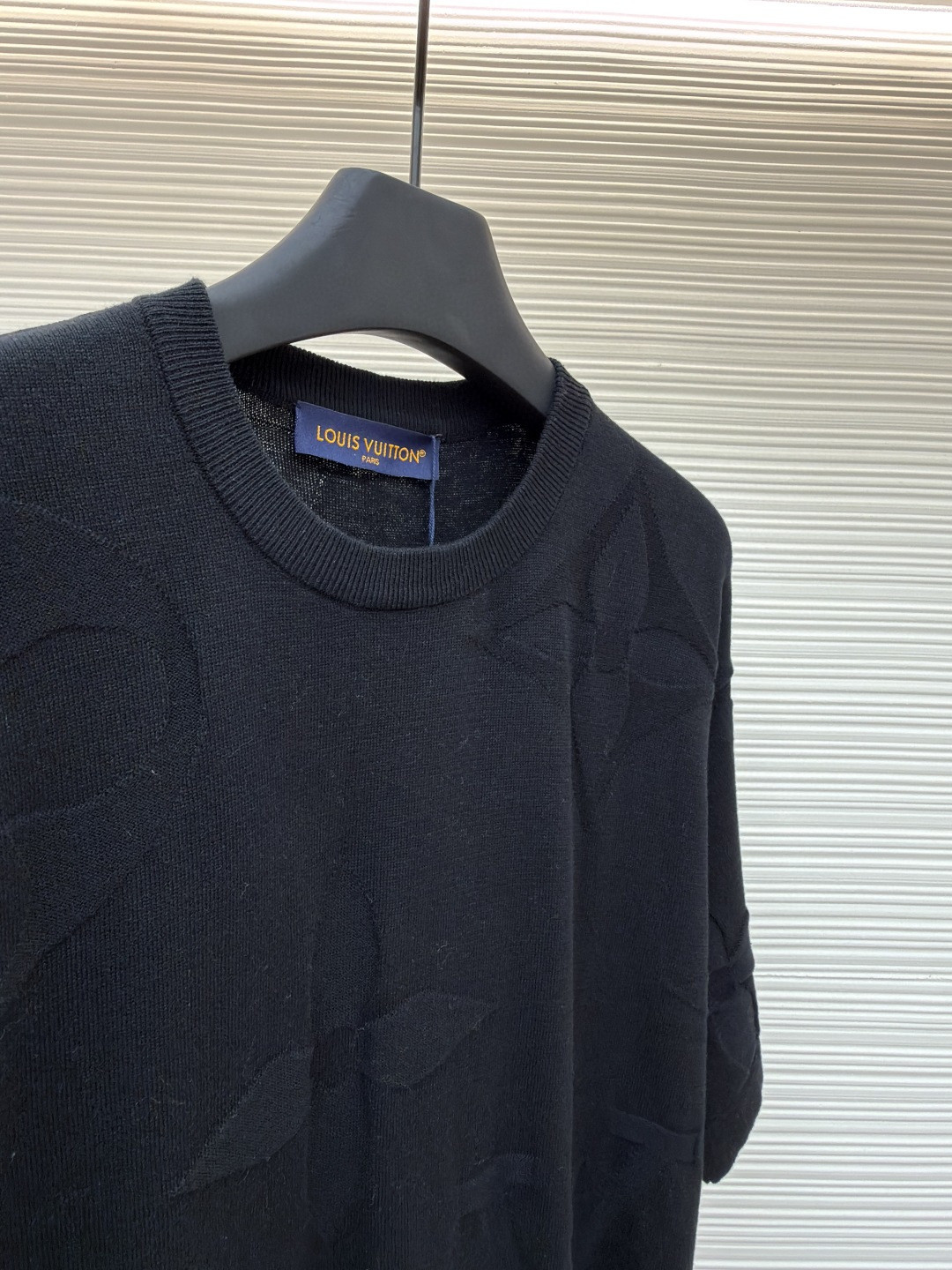 LOUIS VUITTON 路易威登 LV 四叶草毛织短袖 夏季 T恤 白色 黑色 A5 1AIWFP