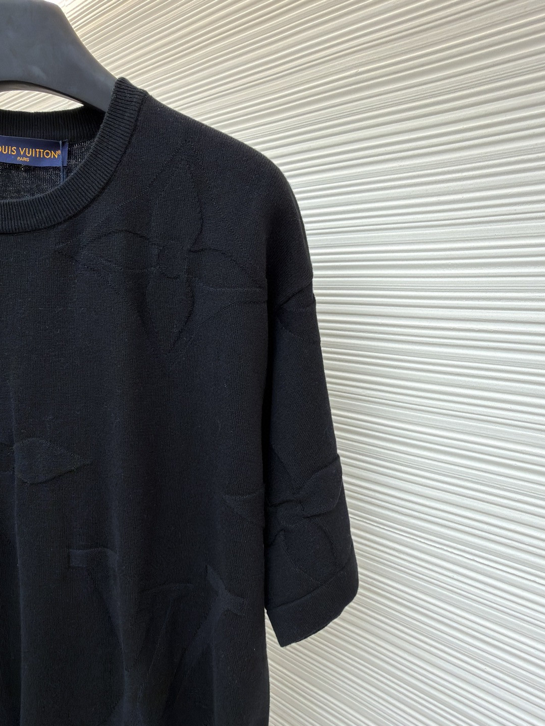 LOUIS VUITTON 路易威登 LV 四叶草毛织短袖 夏季 T恤 白色 黑色 A5 1AIWFP