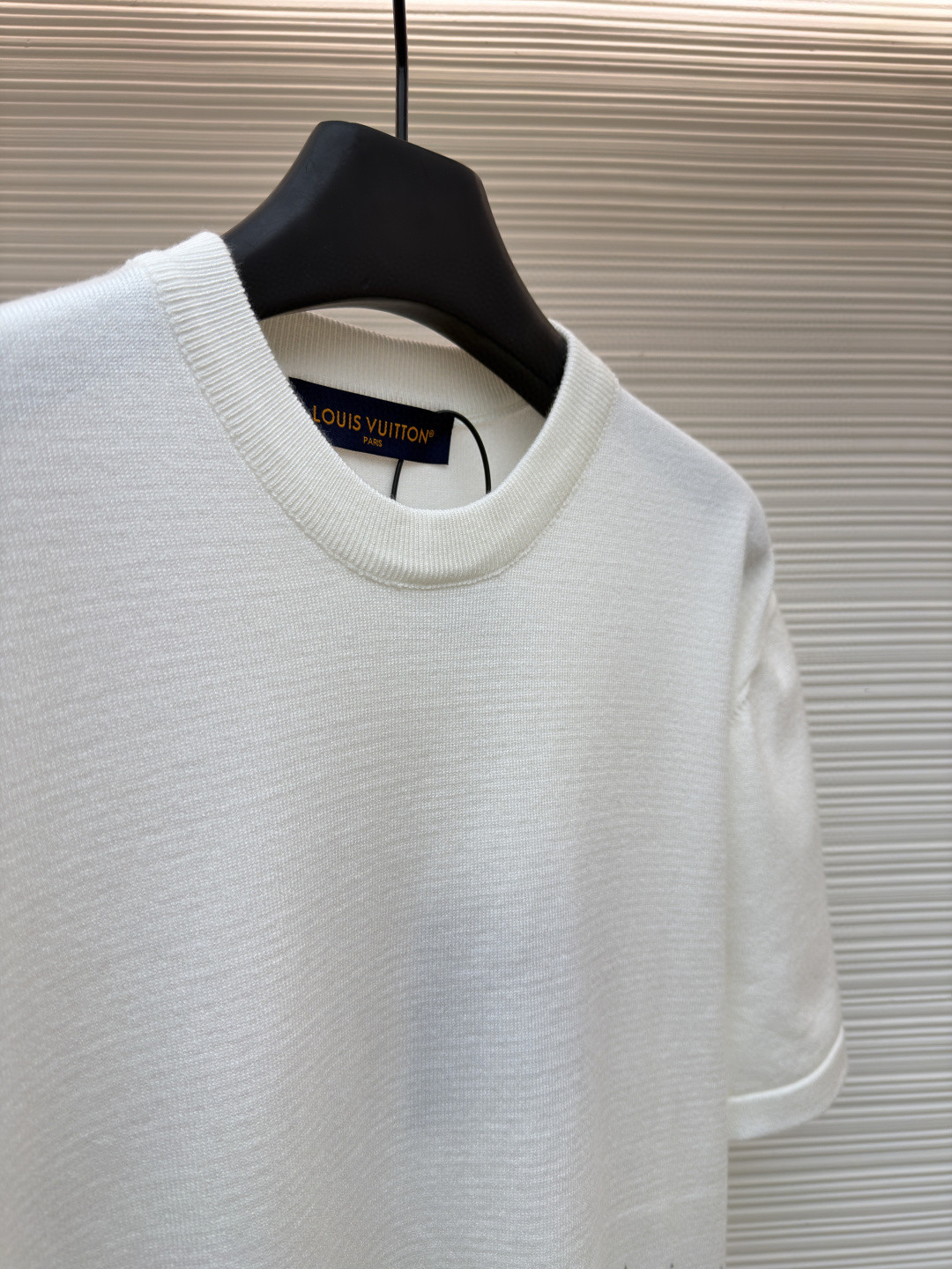 LOUIS VUITTON 路易威登 LV 彩色烫钻毛织 夏季 T恤 男女同款 短袖 白色 黑色 A5 