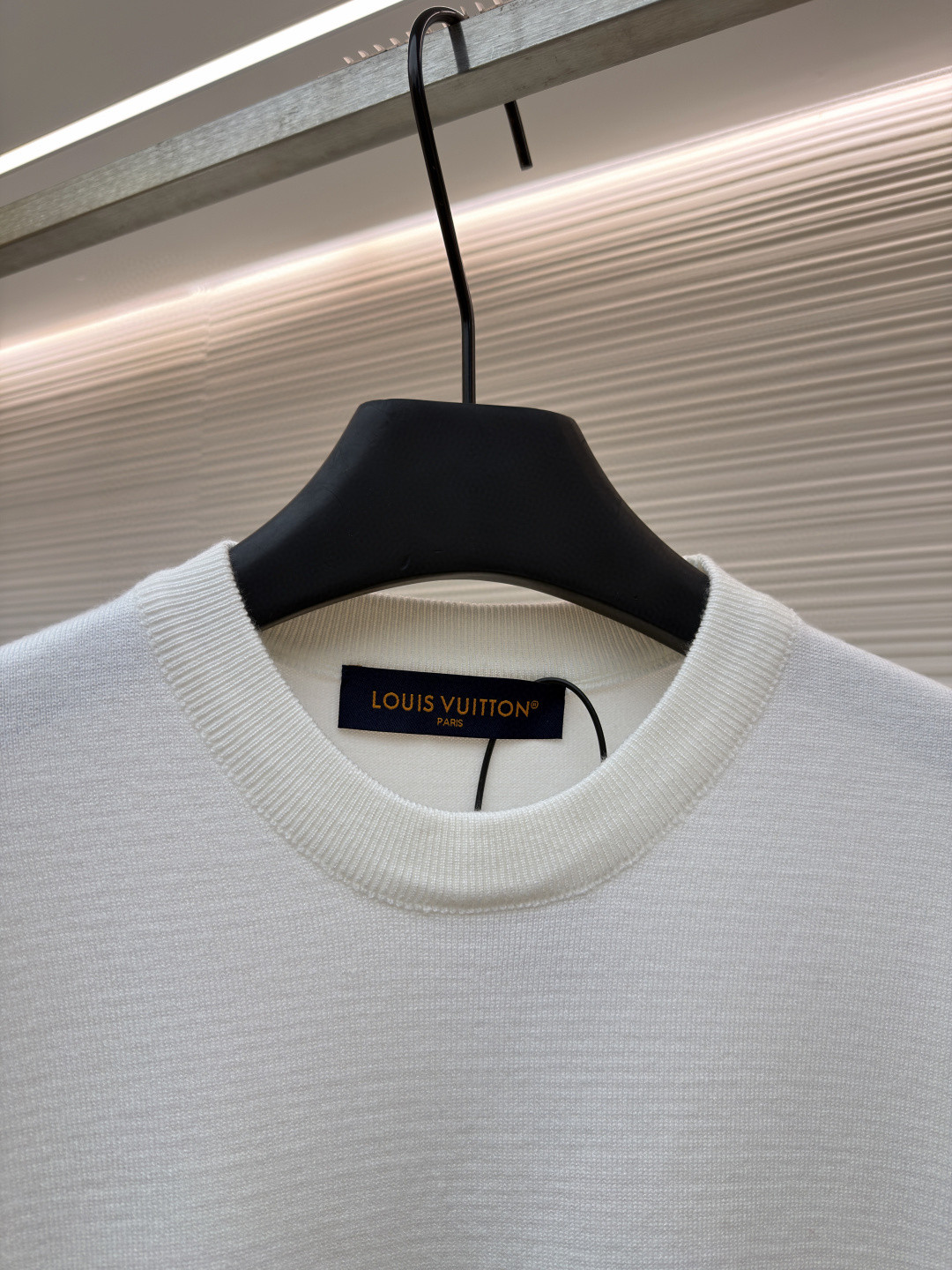 LOUIS VUITTON 路易威登 LV 彩色烫钻毛织 夏季 T恤 男女同款 短袖 白色 黑色 A5 