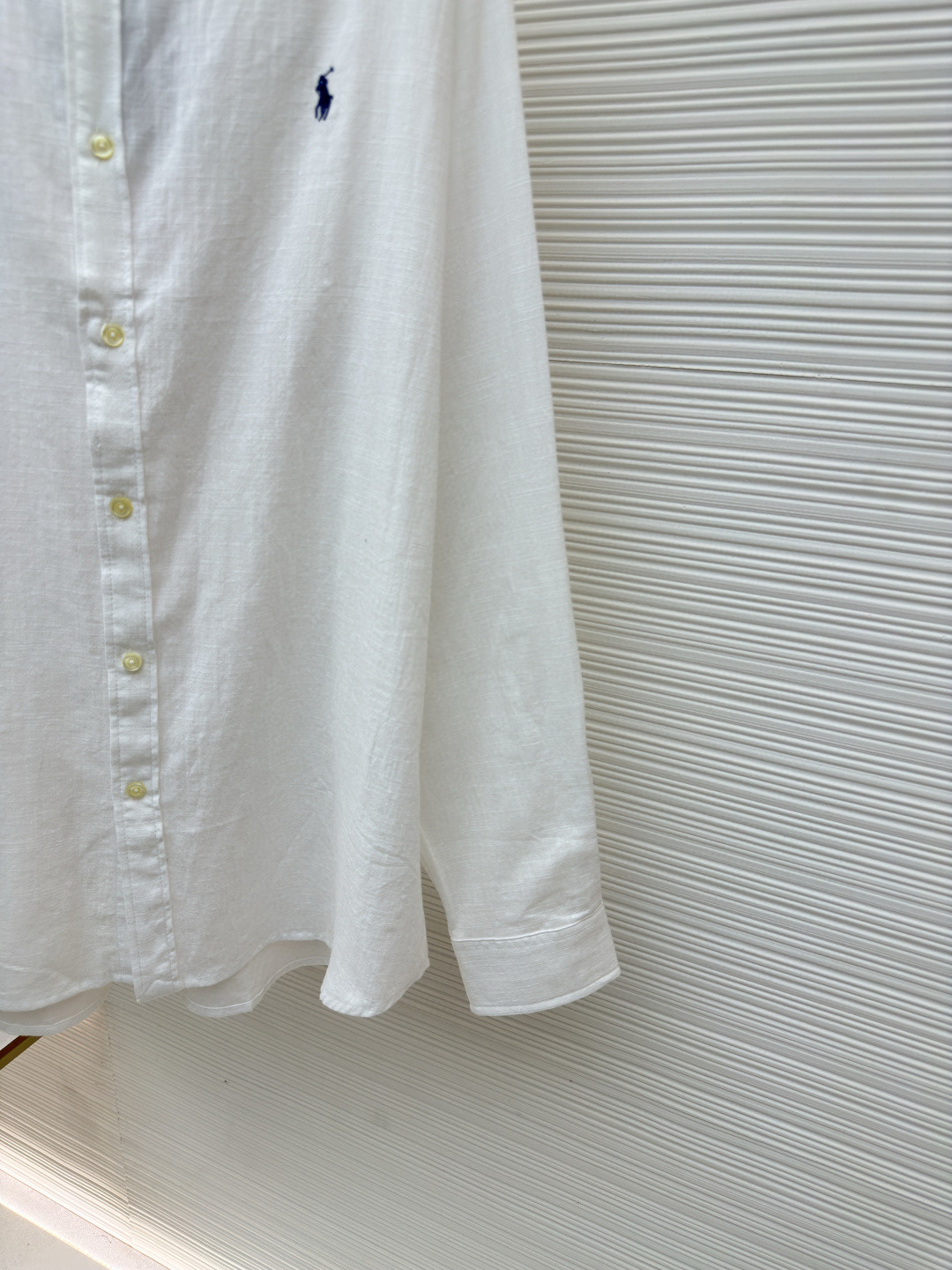 Ralph Lauren 拉夫劳伦 标识刺绣亚麻衬衫 外套 长袖 蓝色 白色 黑色 A7