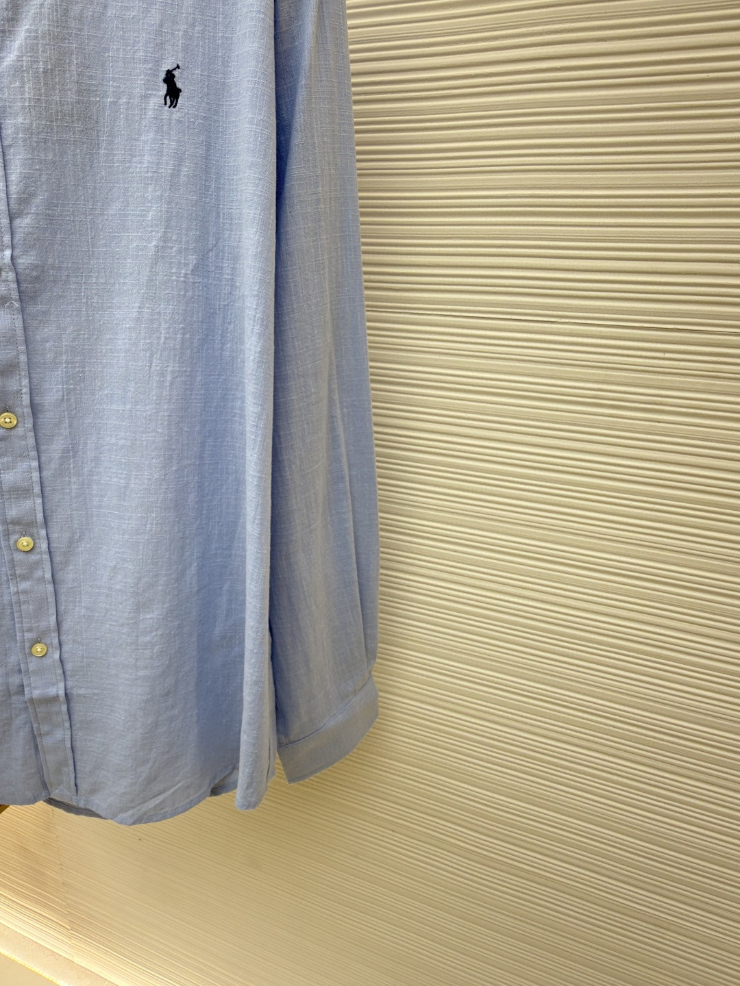 Ralph Lauren 拉夫劳伦 标识刺绣亚麻衬衫 外套 长袖 蓝色 白色 黑色 A7