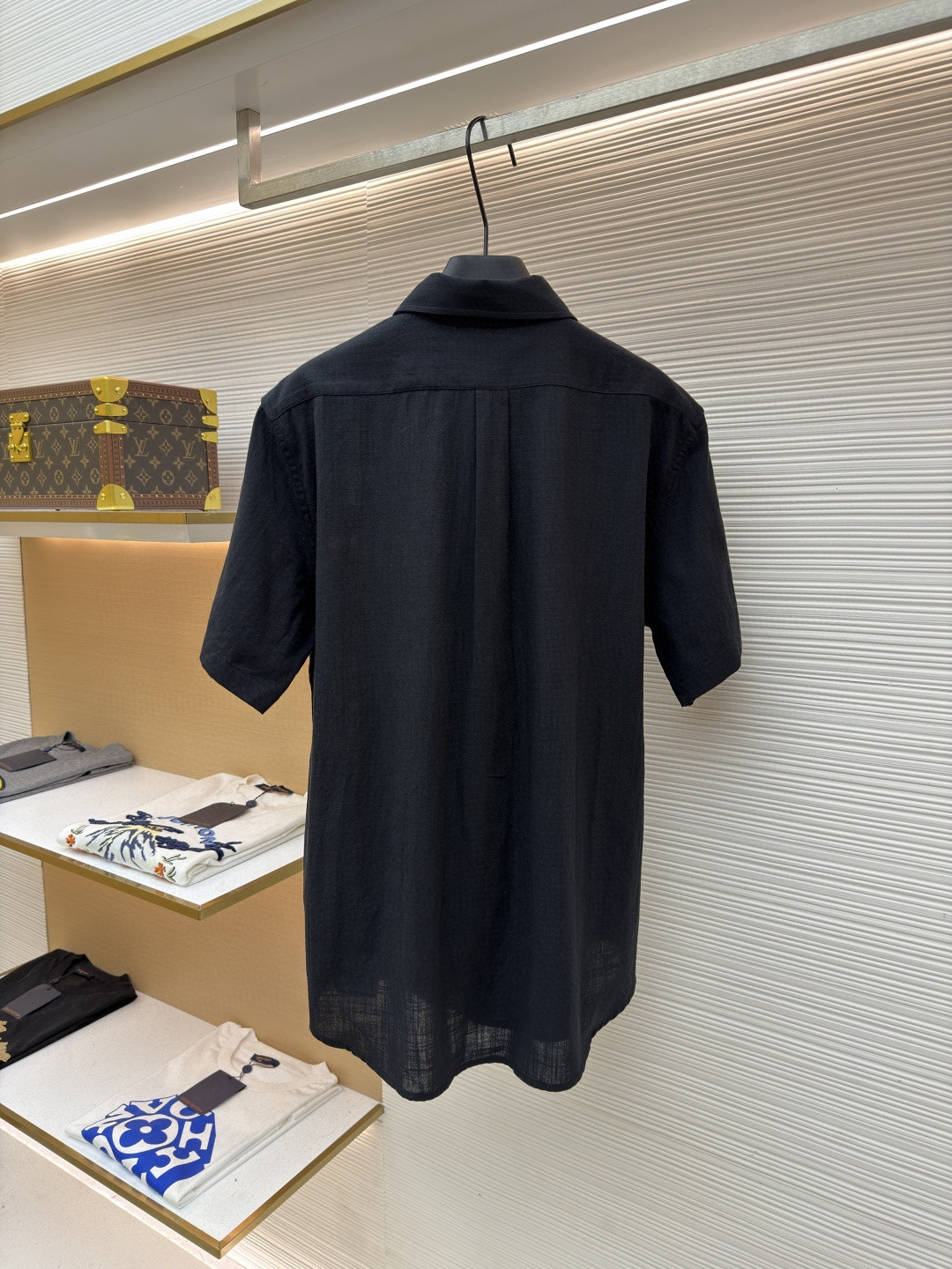 Ralph Lauren 拉夫劳伦 标识刺绣棉麻衬衫 短袖 白色 蓝色 黑色 A5 710966293-015