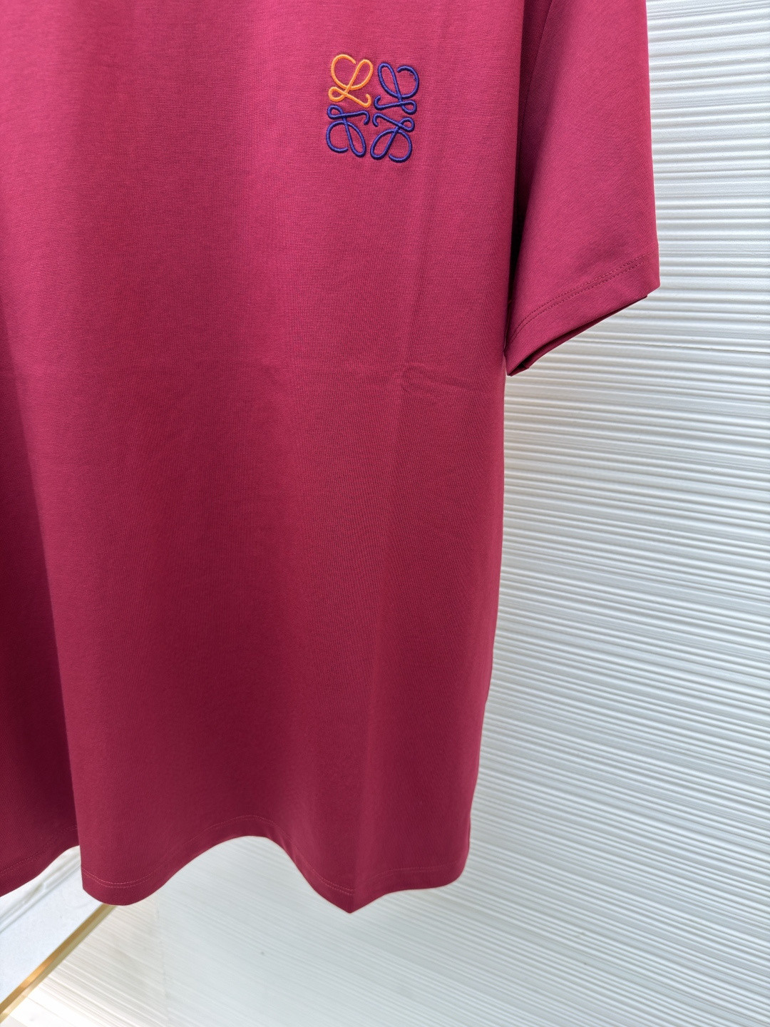 Loewe 罗意威 刺绣logo圆领短袖 T恤 红色 黑色 A0 H526Y22X75-7110