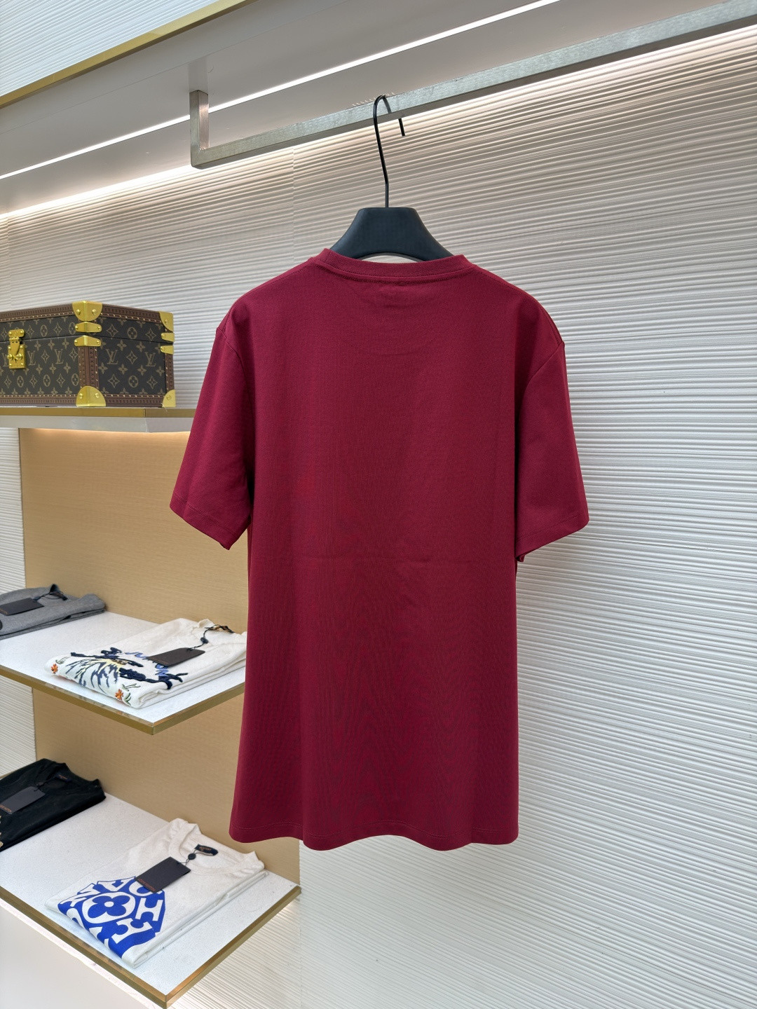 Loewe 罗意威 刺绣logo圆领短袖 T恤 红色 黑色 A0 H526Y22X75-7110