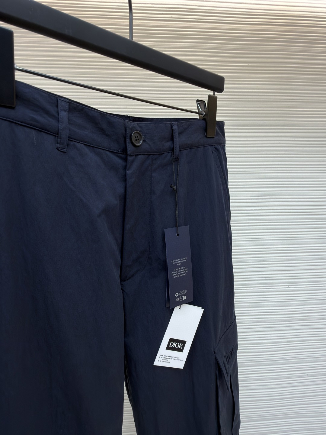 DIOR 迪奥 纯色刺绣工装裤 长裤 裤子 蓝色 B0 