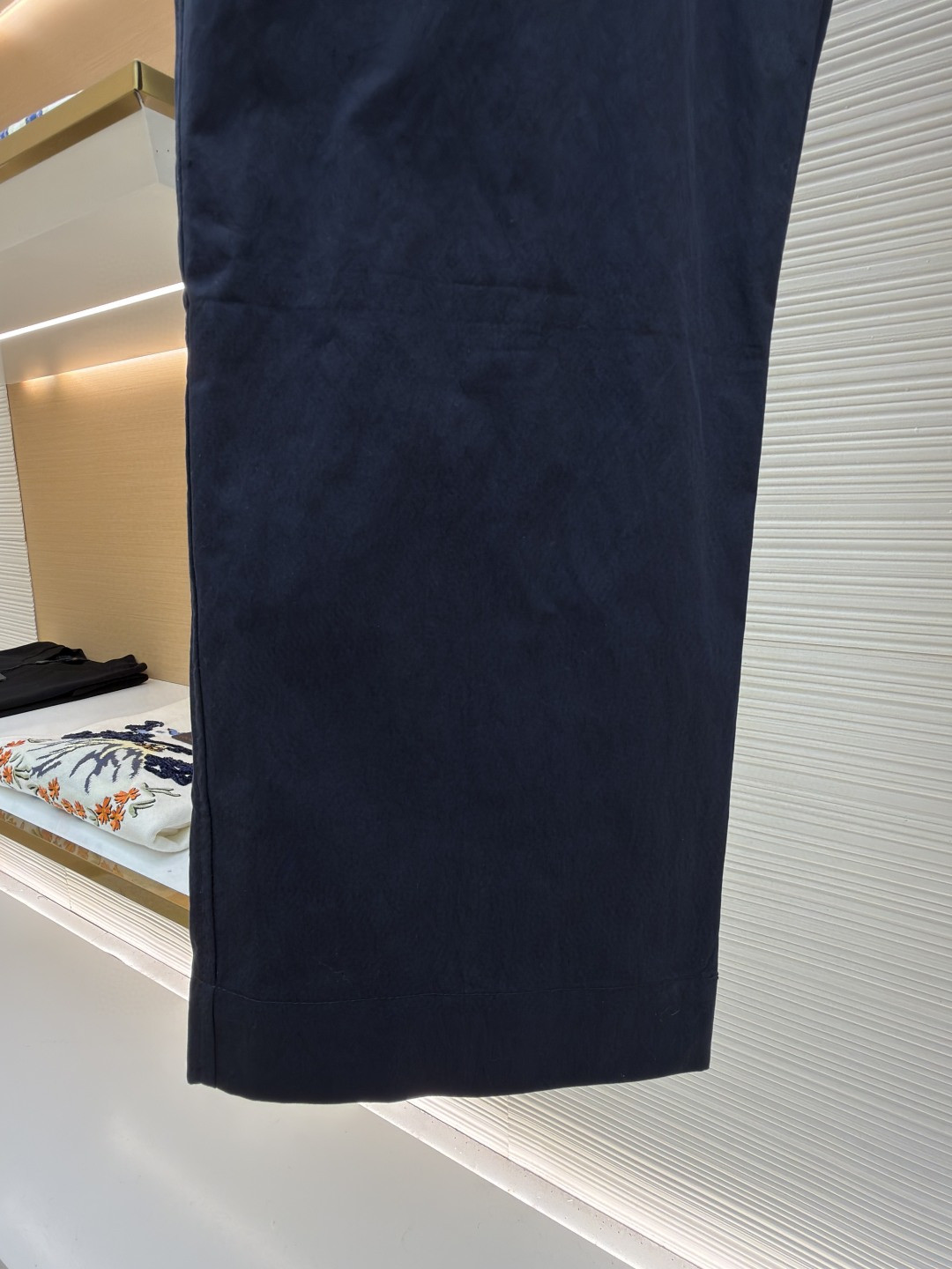 DIOR 迪奥 纯色刺绣工装裤 长裤 裤子 蓝色 B0 