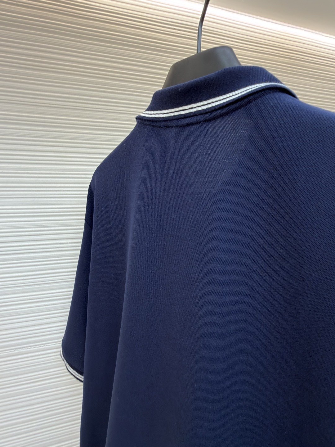 PRADA 普拉达 徽标刺绣抽绳Polo衫 短袖 T恤 深蓝色 浅蓝色 A0 UJN703-1YED-F0806-S-211