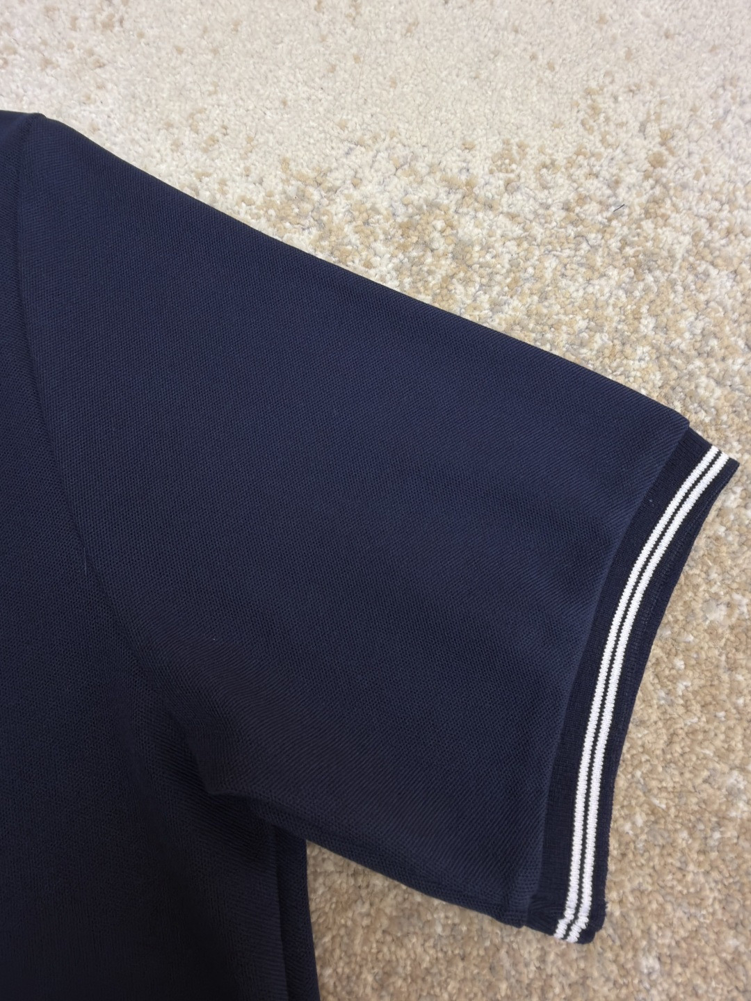 PRADA 普拉达 徽标刺绣抽绳Polo衫 短袖 T恤 深蓝色 浅蓝色 A0 UJN703-1YED-F0806-S-211