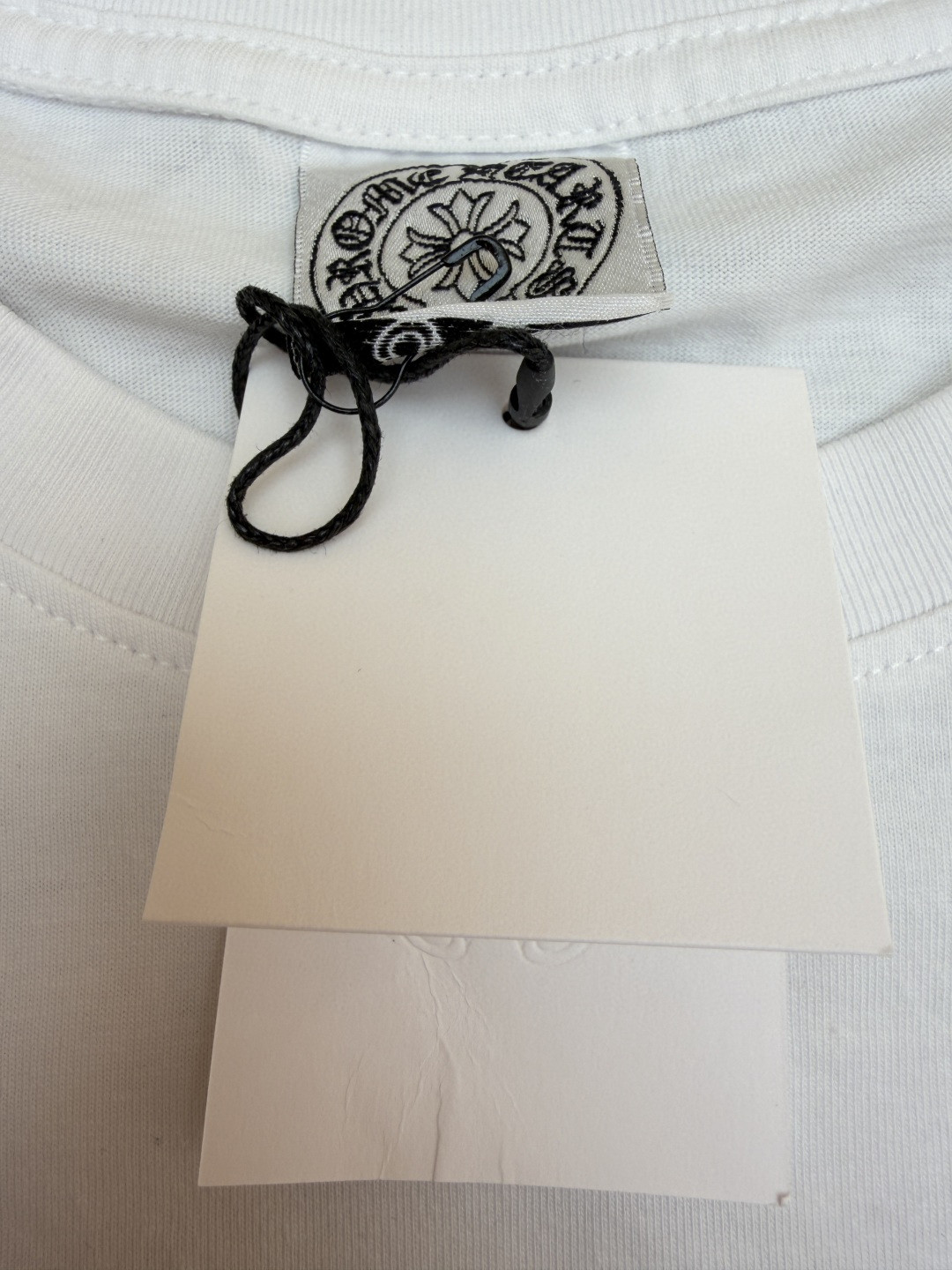 Chrome Hearts 克罗心 十字暗纹长袖卫衣 T恤 打底衫 套头 白色 A0 