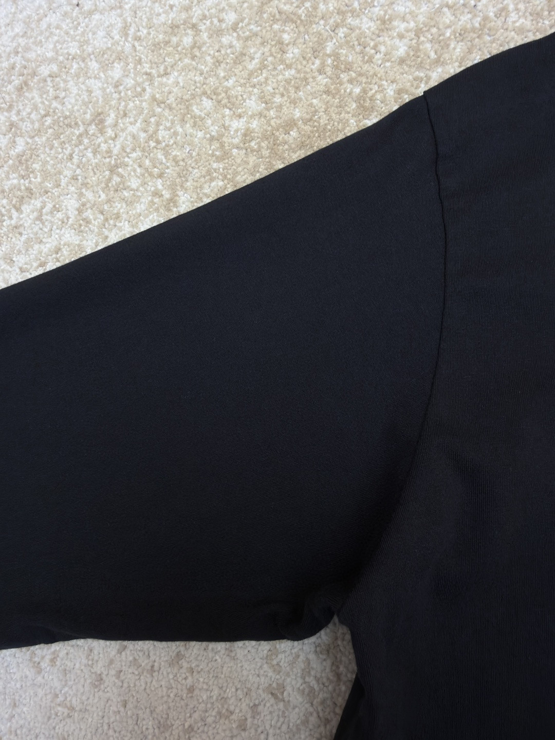 Chrome Hearts 克罗心 十字暗纹长袖卫衣 T恤 打底衫 套头 黑色 A0 