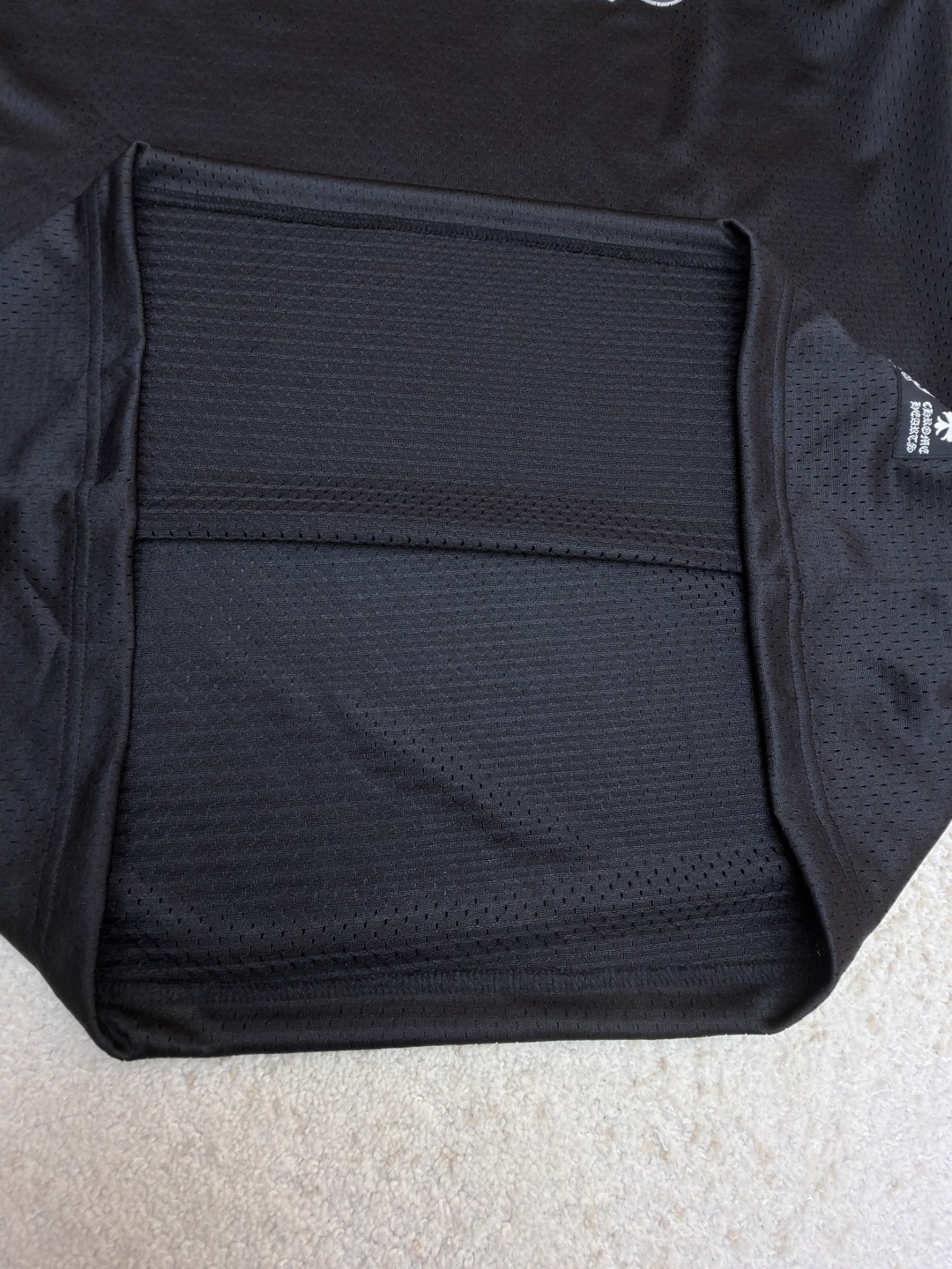 Chrome Hearts 克罗心 冰球服字母印花网眼长袖 T恤 黑色 A0 CH-196637