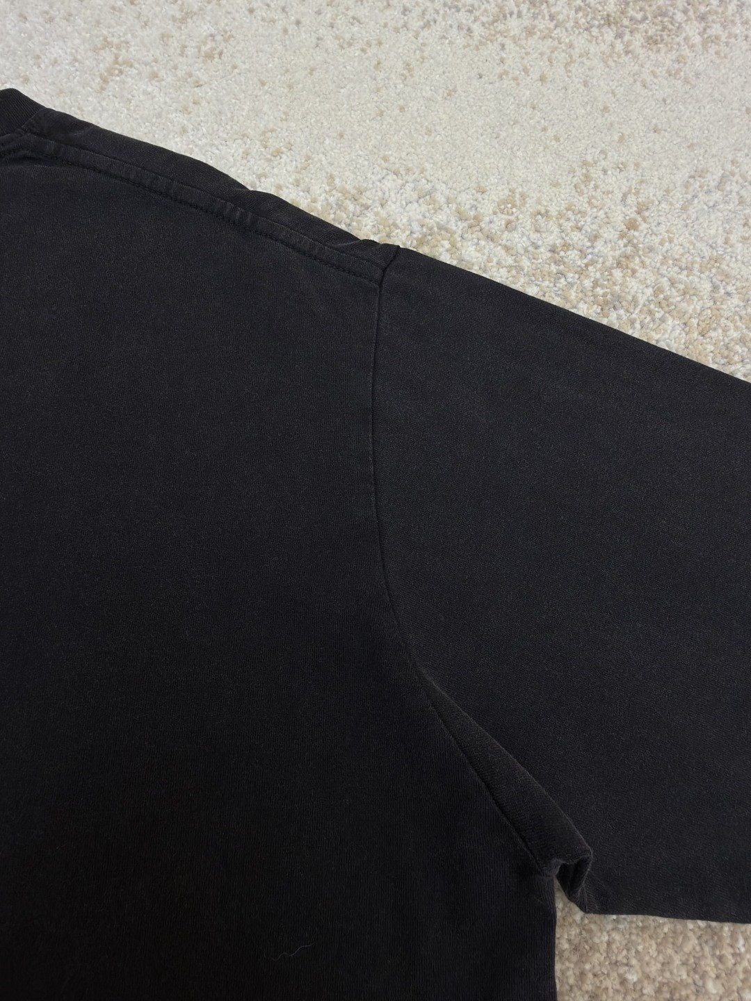 Chrome Hearts 克罗心 十字架马蹄藤蔓宝剑水洗长袖卫衣 T恤 打底衫 套头 黑色 A0 