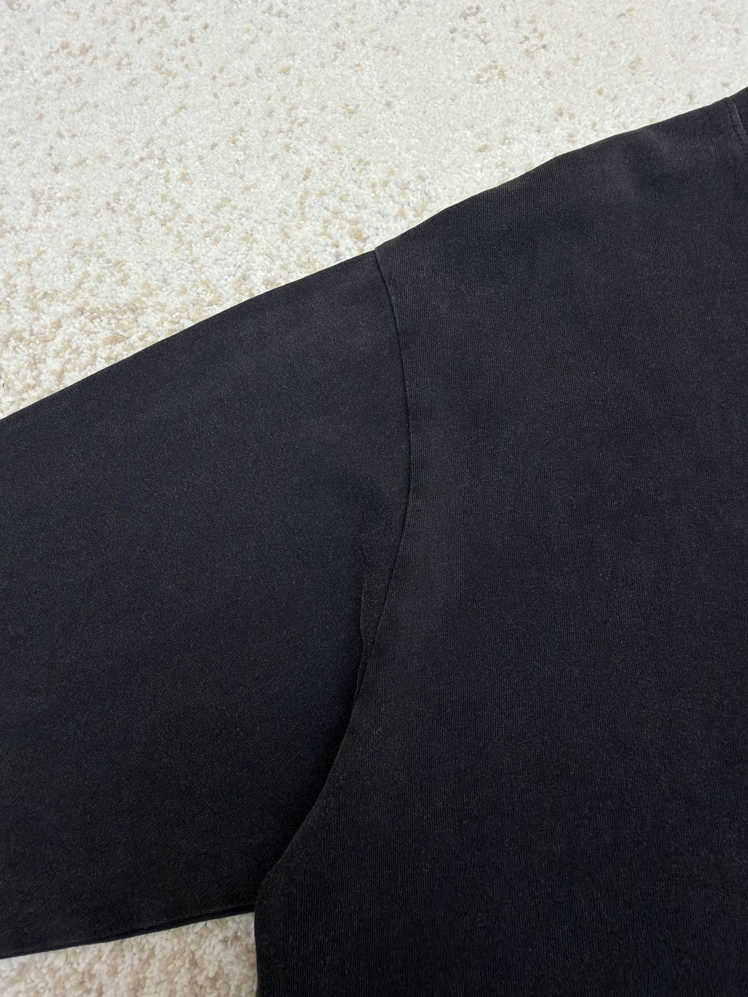 Chrome Hearts 克罗心 十字架马蹄藤蔓宝剑水洗长袖卫衣 T恤 打底衫 套头 黑色 A0 